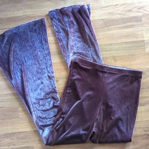 Flare Velour Pants